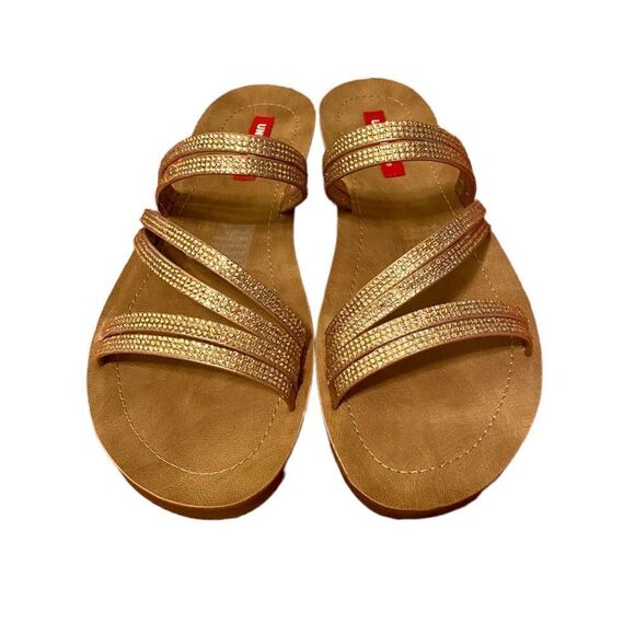 UNIONBAY Sailer Jeweled Strappy Sandals in Rose Gold in ladies 8M - Picture 2 of 5